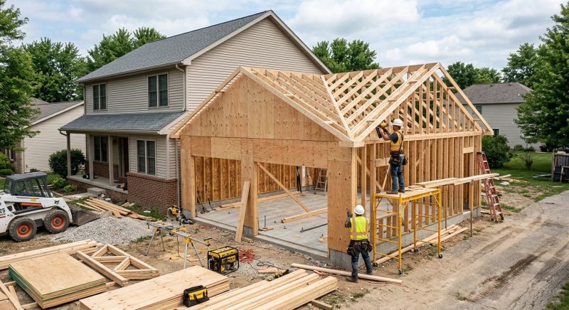Detached Garage Construction in Katy, TX